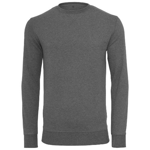 Build Your Brand Light Crew Sweatshirt Charcoal